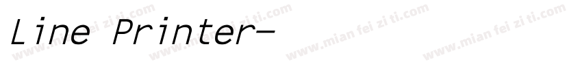 Line Printer字体转换